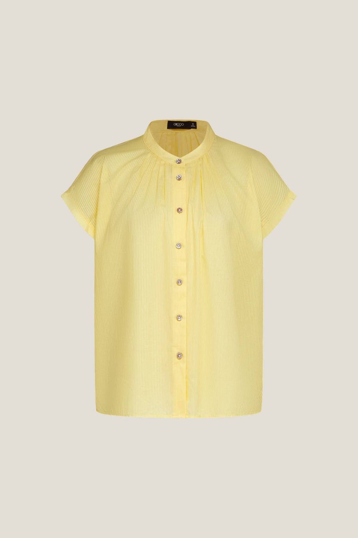 G2000 - Blouses - Gathered Stand Collar Blouse