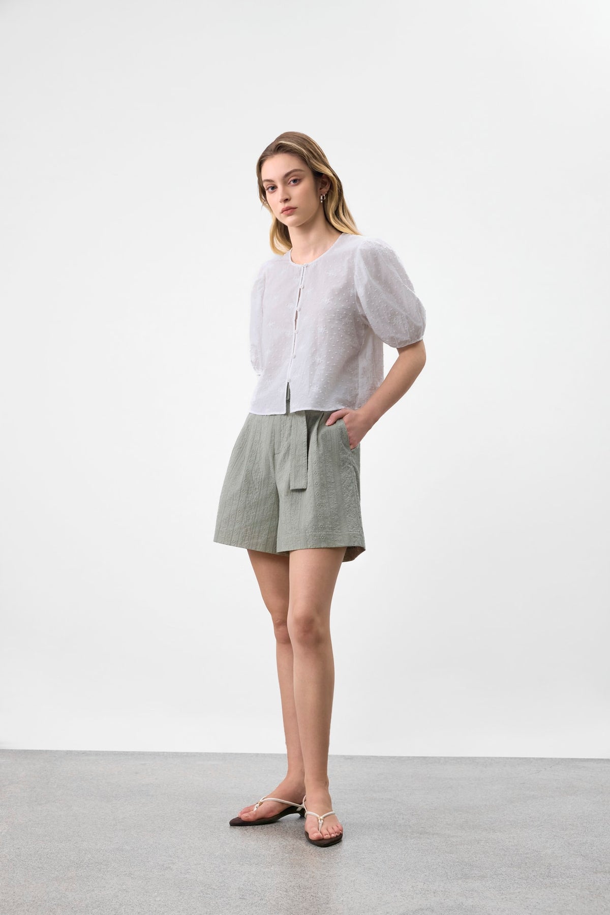 G2000 Blouses Embroidery Lace Regular Fit Blouse