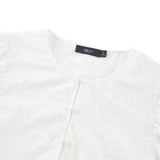 Embroidery Lace Regular Fit Blouse