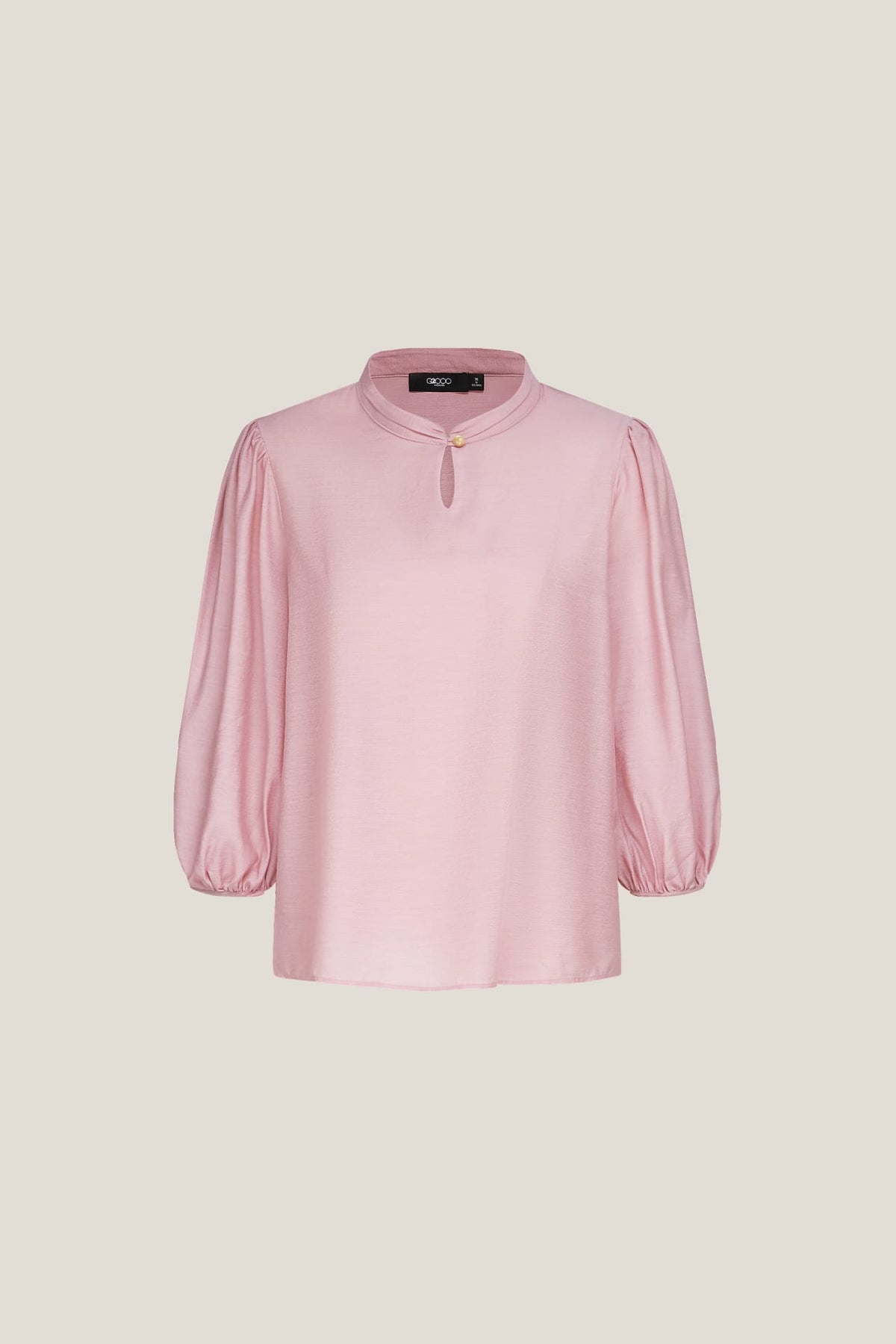G2000 - Blouses - Pleated Detail Stand Collar Regualr Fit Blouse