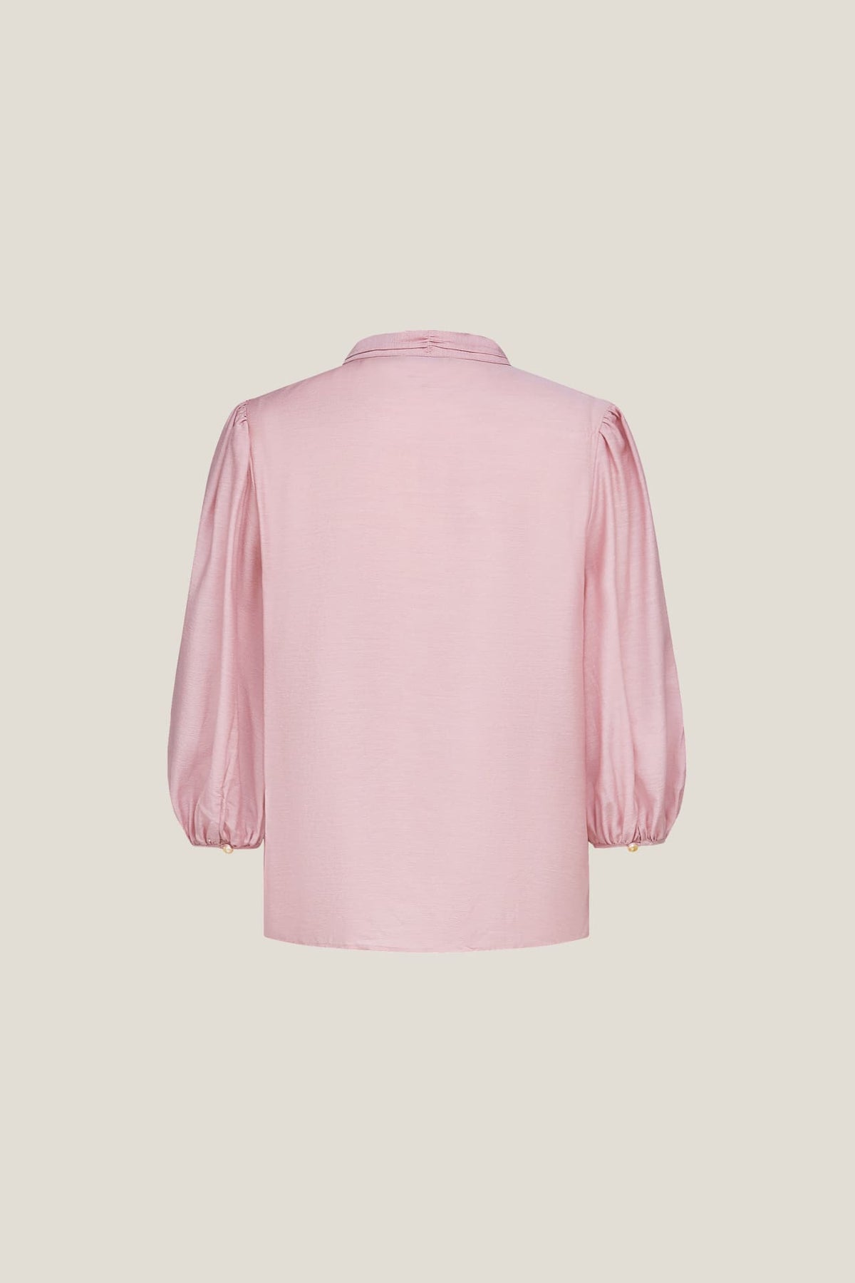 G2000 - Blouses - Pleated Detail Stand Collar Regualr Fit Blouse