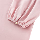 Pleated Detail Stand Collar Regualr Fit Blouse