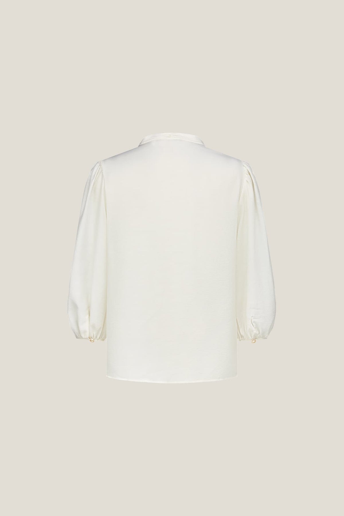 G2000 - Blouses - Pleated Detail Stand Collar Regualr Fit Blouse