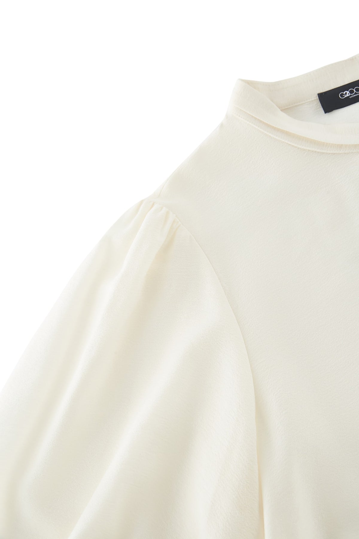 G2000 - Blouses - Pleated Detail Stand Collar Regualr Fit Blouse