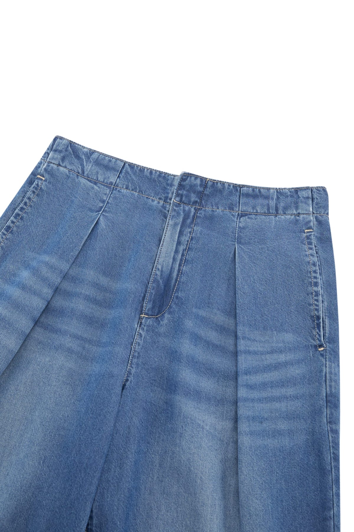 G2000 Pants Lyocell Straight Leg Washed Denim Pants