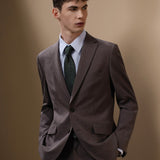 Three Proof Finish Plain Weave Smart Fit Suit Blazer