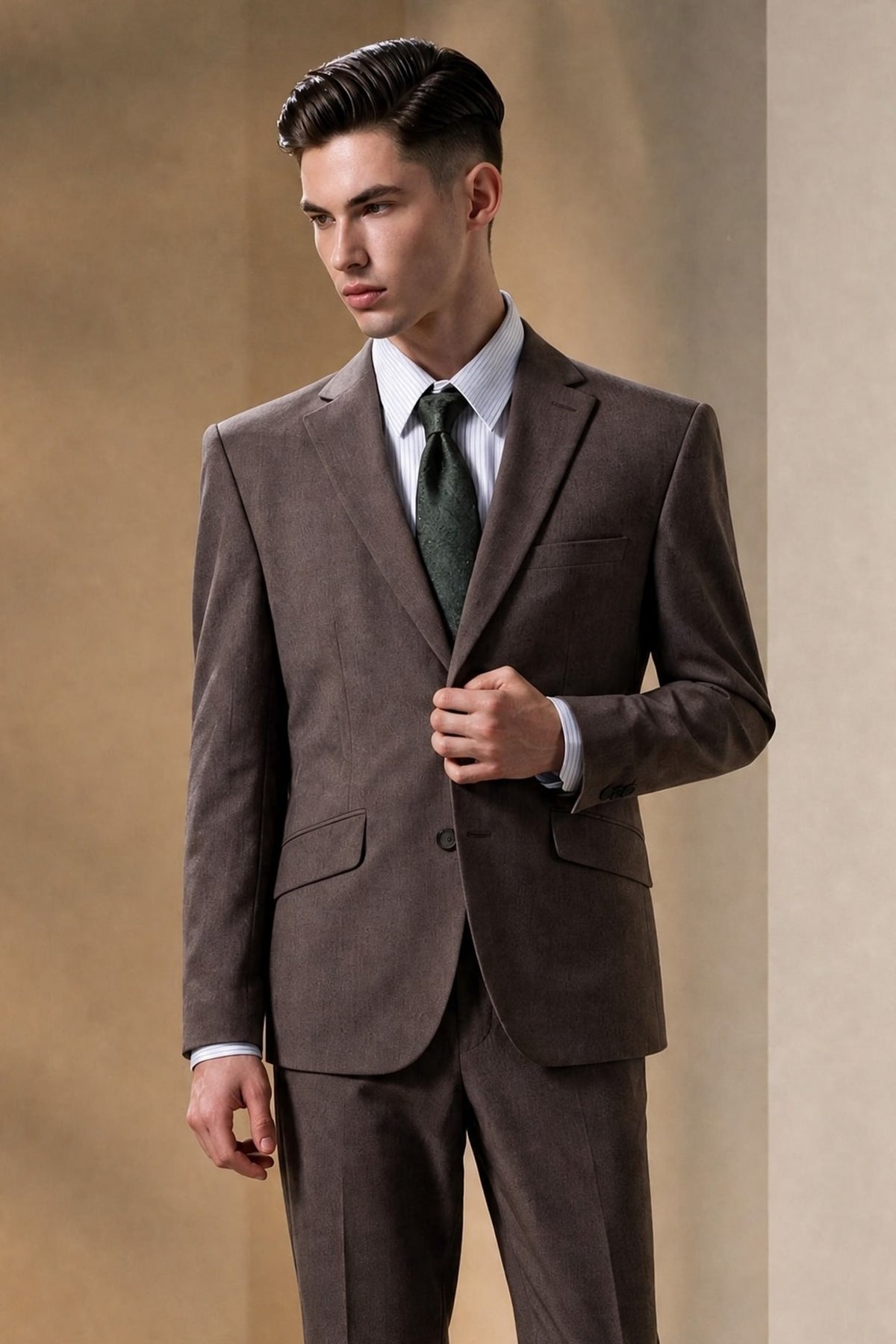G2000 - Suits - Three Proof Finish Plain Weave Smart Fit Suit Blazer - Smart - Spice