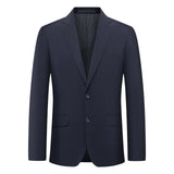 Three Proof Finish Plain Weave Smart Fit Suit Blazer
