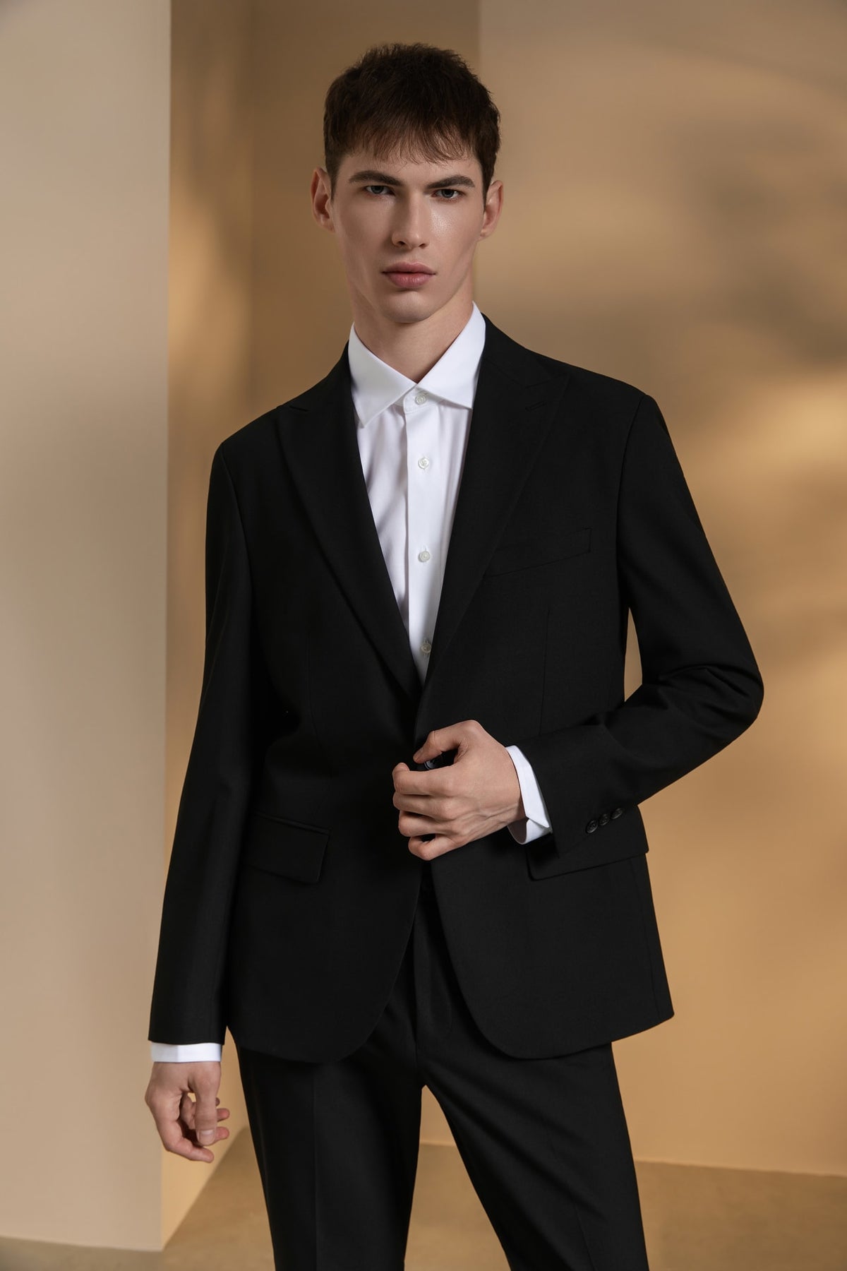Multi-Way Stretch Anti-Bacterial Plain Weave Regular Fit Suit Blazer
