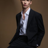 Multi-Way Stretch Anti-Bacterial Plain Weave Regular Fit Suit Blazer