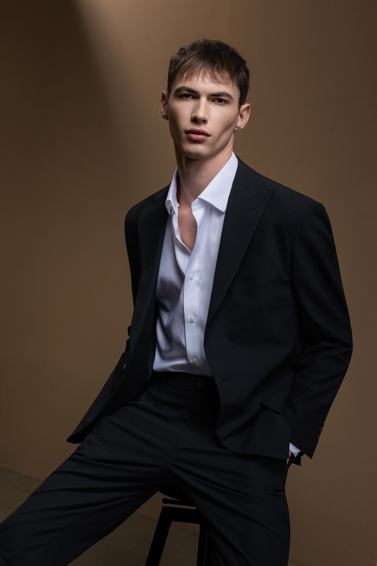 Multi-Way Stretch Anti-Bacterial Plain Weave Regular Fit Suit Blazer