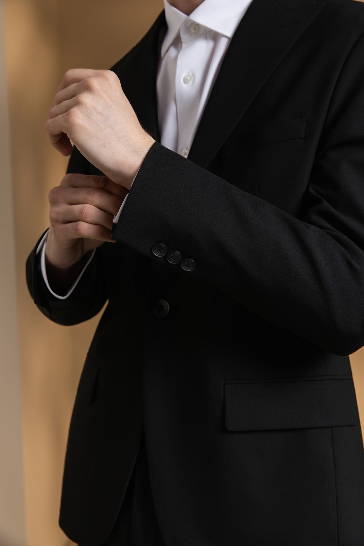 Multi-Way Stretch Anti-Bacterial Plain Weave Regular Fit Suit Blazer