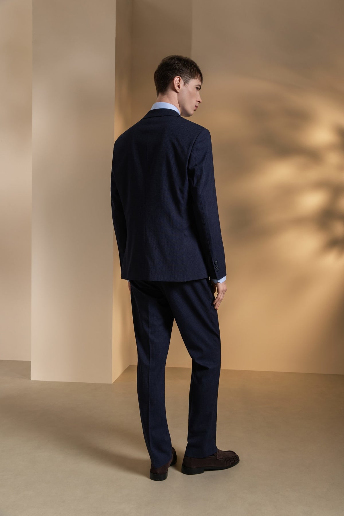 Quick Dry Wicking Texture Regular Fit Suit Blazer
