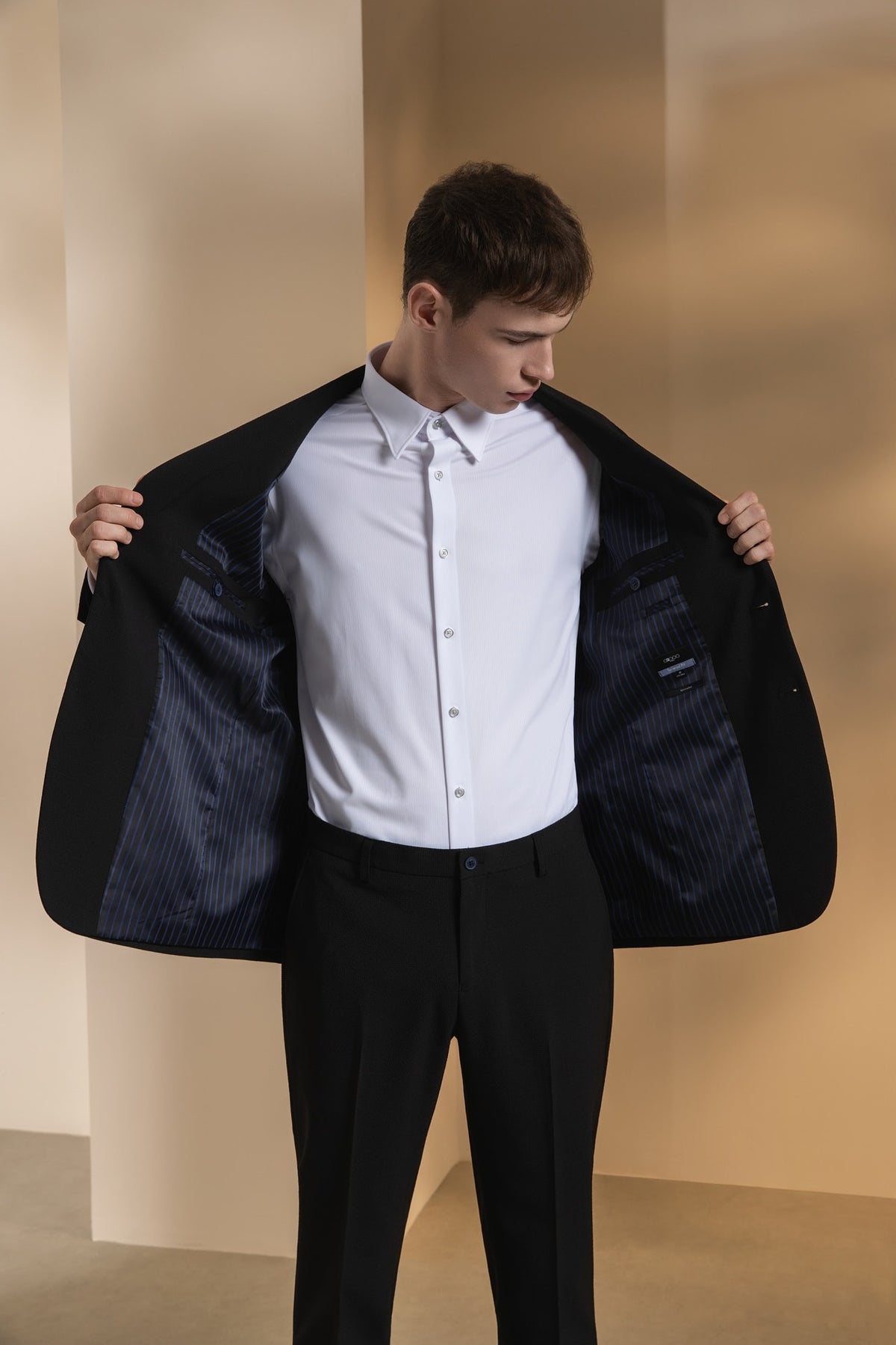 Seersucker Tailored Fit Suit Blazer