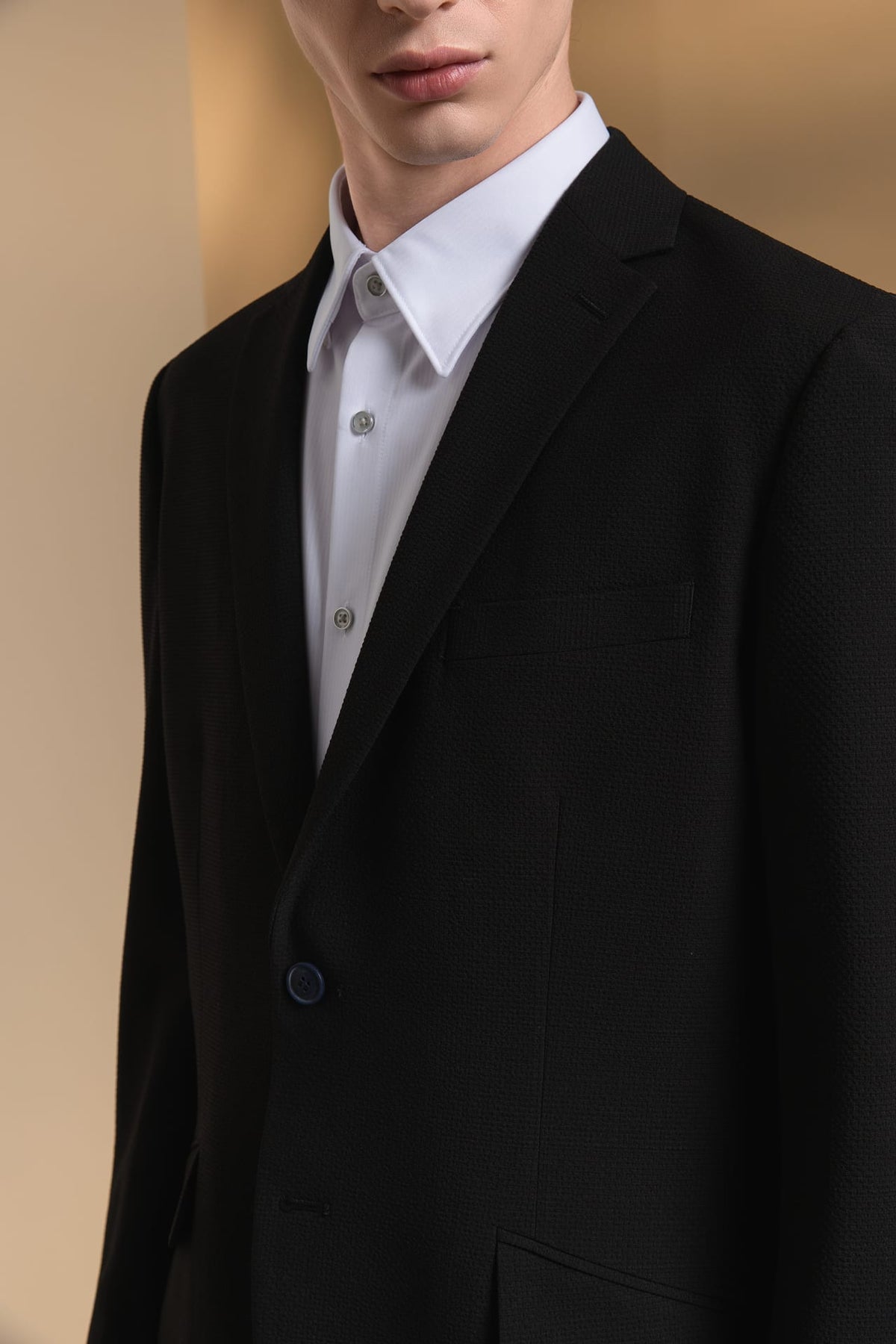 Seersucker Tailored Fit Suit Blazer