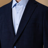 Anti-Bacterial Check Smart Fit Suit Blazer