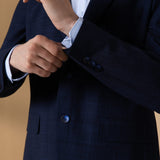 Anti-Bacterial Check Smart Fit Suit Blazer