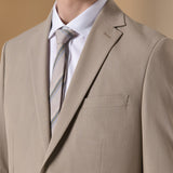 Anti-Bacterial Nylon Blend Twill Tailored Fit Suit Blazer