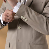 Anti-Bacterial Nylon Blend Twill Tailored Fit Suit Blazer