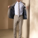 Anti-Bacterial Nylon Blend Twill Tailored Fit Suit Blazer