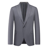 Wool Blend Twill Slim Fit Suit Blazer