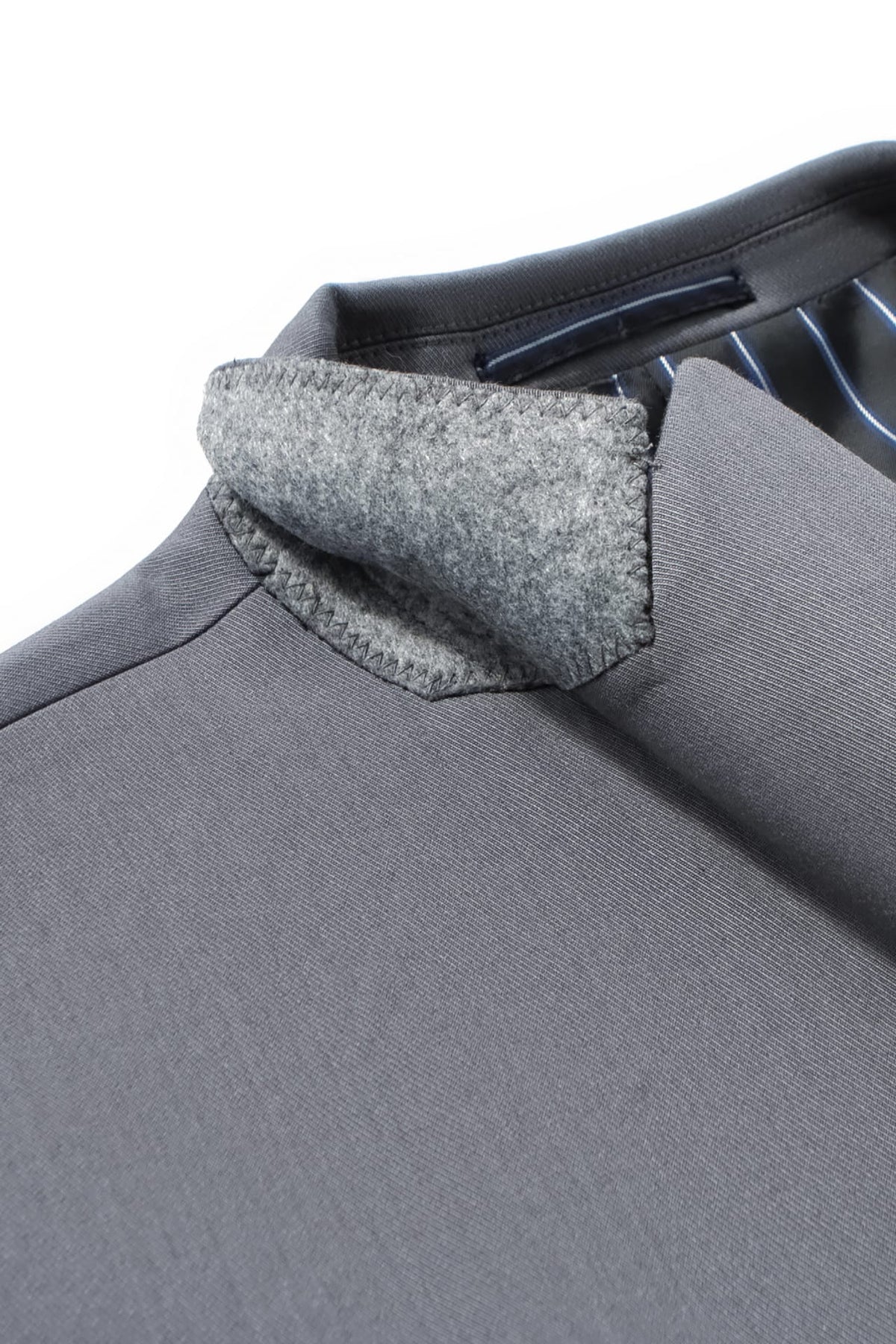 Wool Blend Twill Slim Fit Suit Blazer