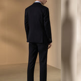 Wool Blend Twill Slim Fit Suit Blazer