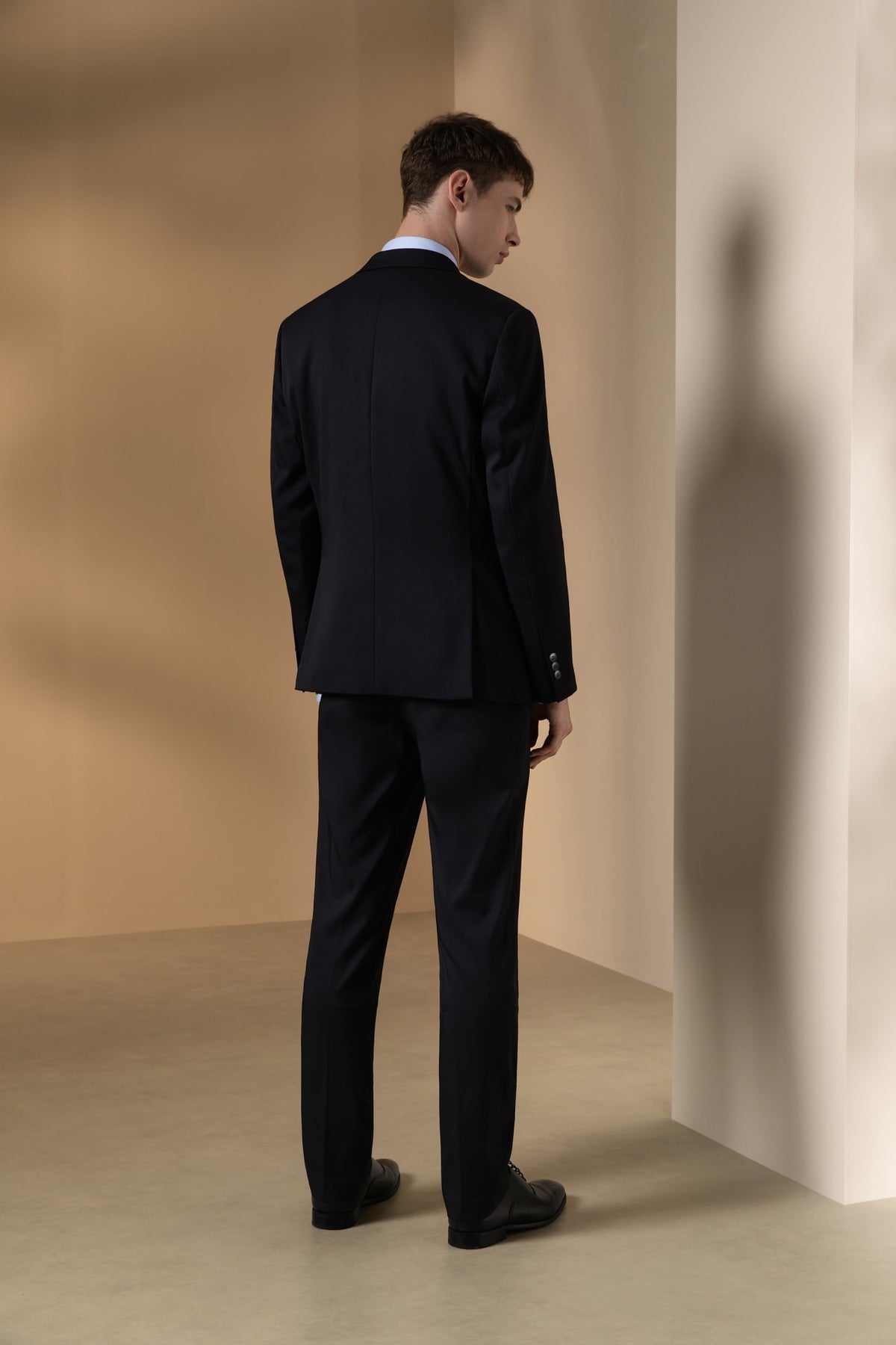 Wool Blend Twill Slim Fit Suit Blazer