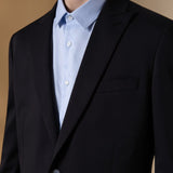 Wool Blend Twill Slim Fit Suit Blazer