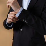 Wool Blend Twill Slim Fit Suit Blazer