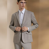 Linen Blend Texture Smart Fit Suit Blazer