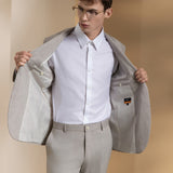Linen Blend Texture Smart Fit Suit Blazer