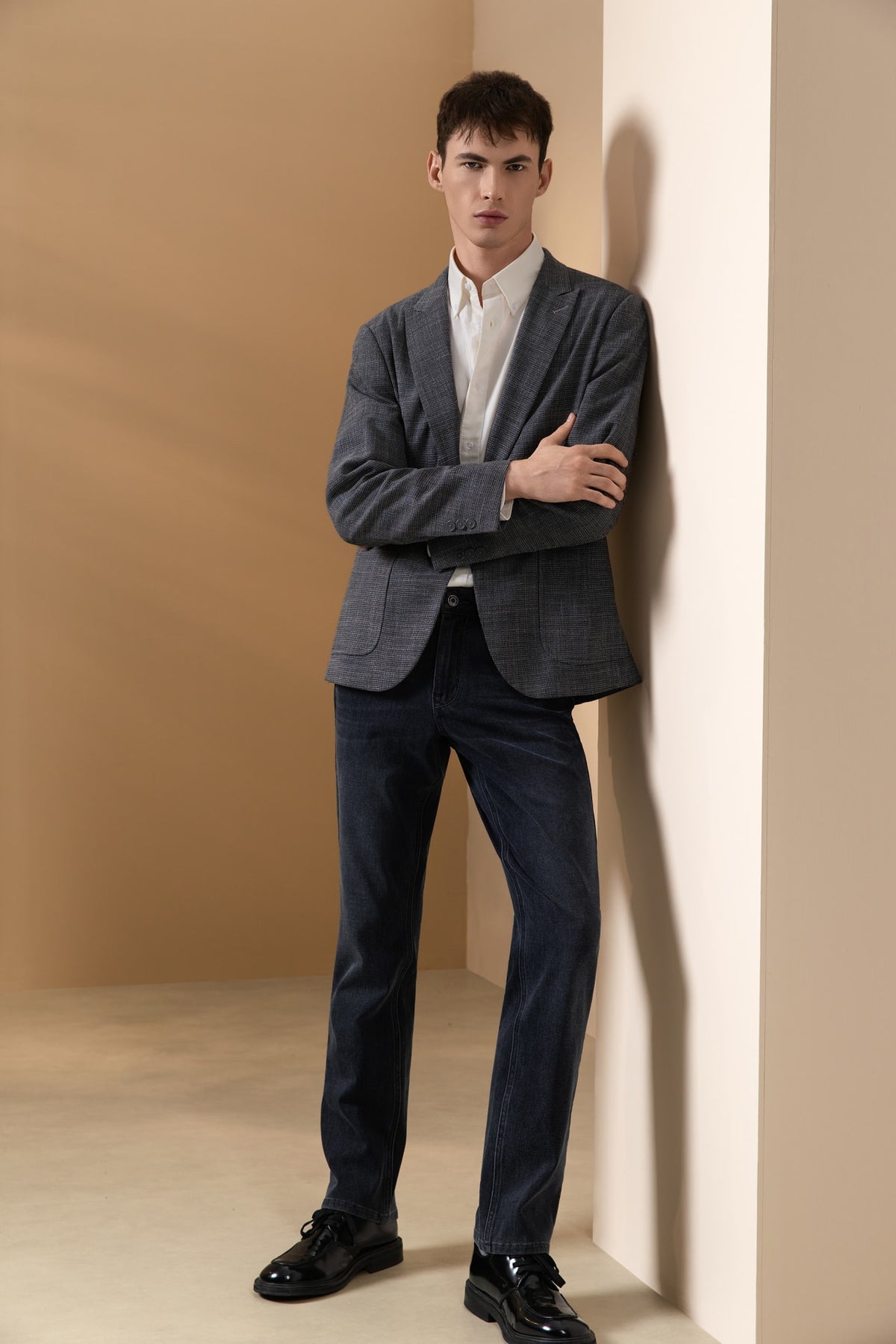 Jacquard Smart Fit Casual Blazer