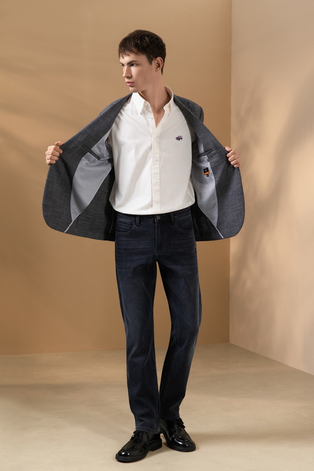 Jacquard Smart Fit Casual Blazer