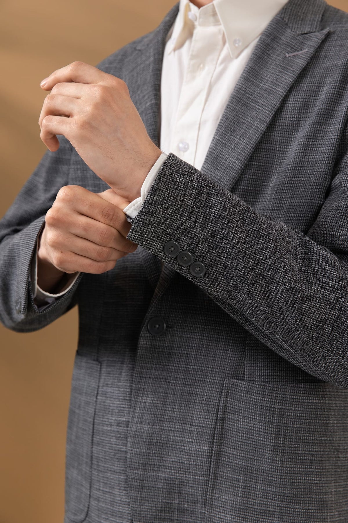 Jacquard Smart Fit Casual Blazer
