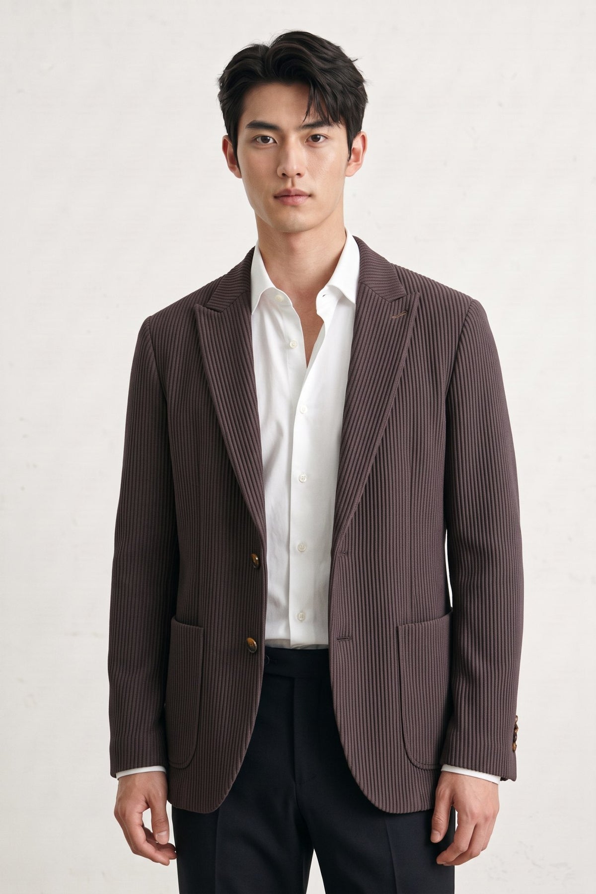 Knit Jacquard Smart Fit Casual Blazer