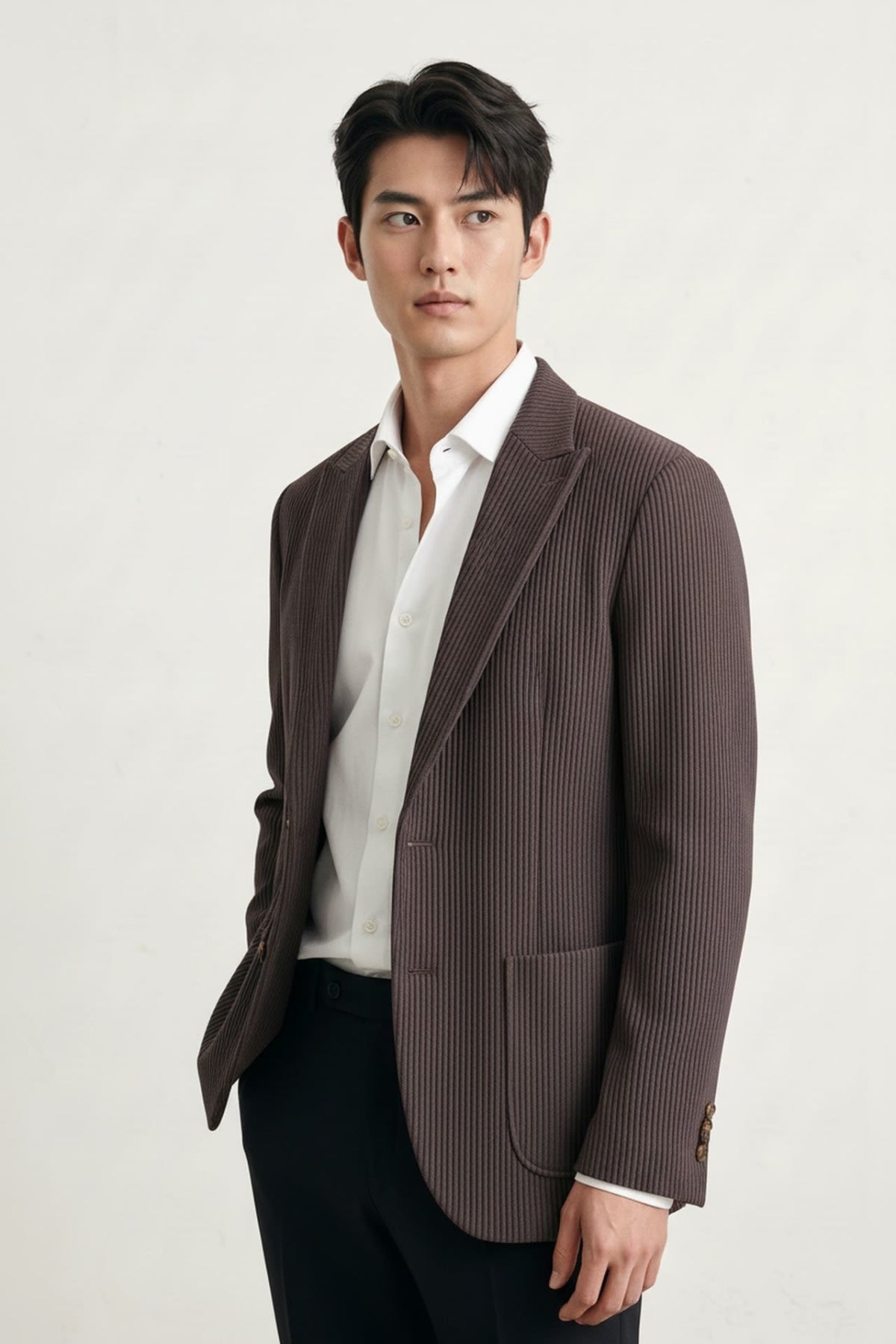 Knit Jacquard Smart Fit Casual Blazer