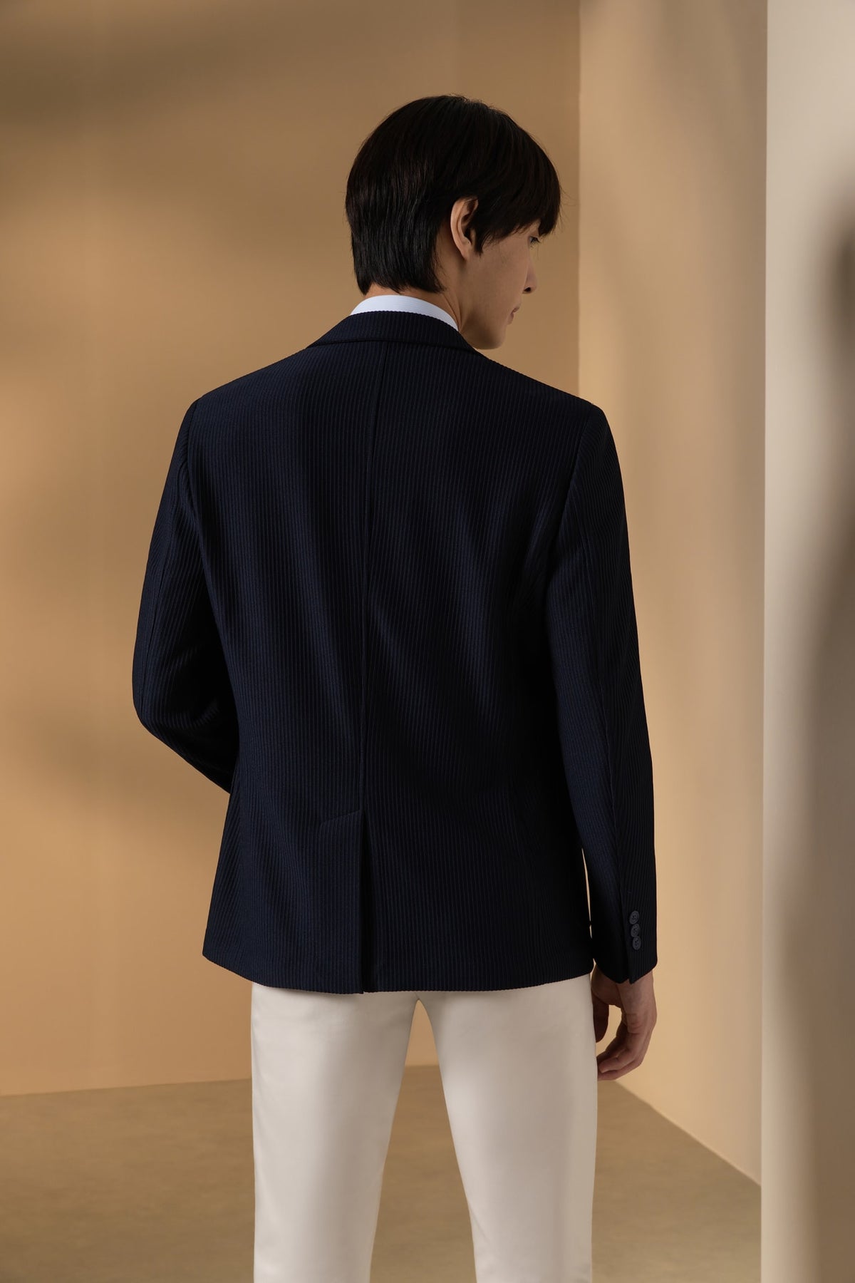Knit Jacquard Smart Fit Casual Blazer