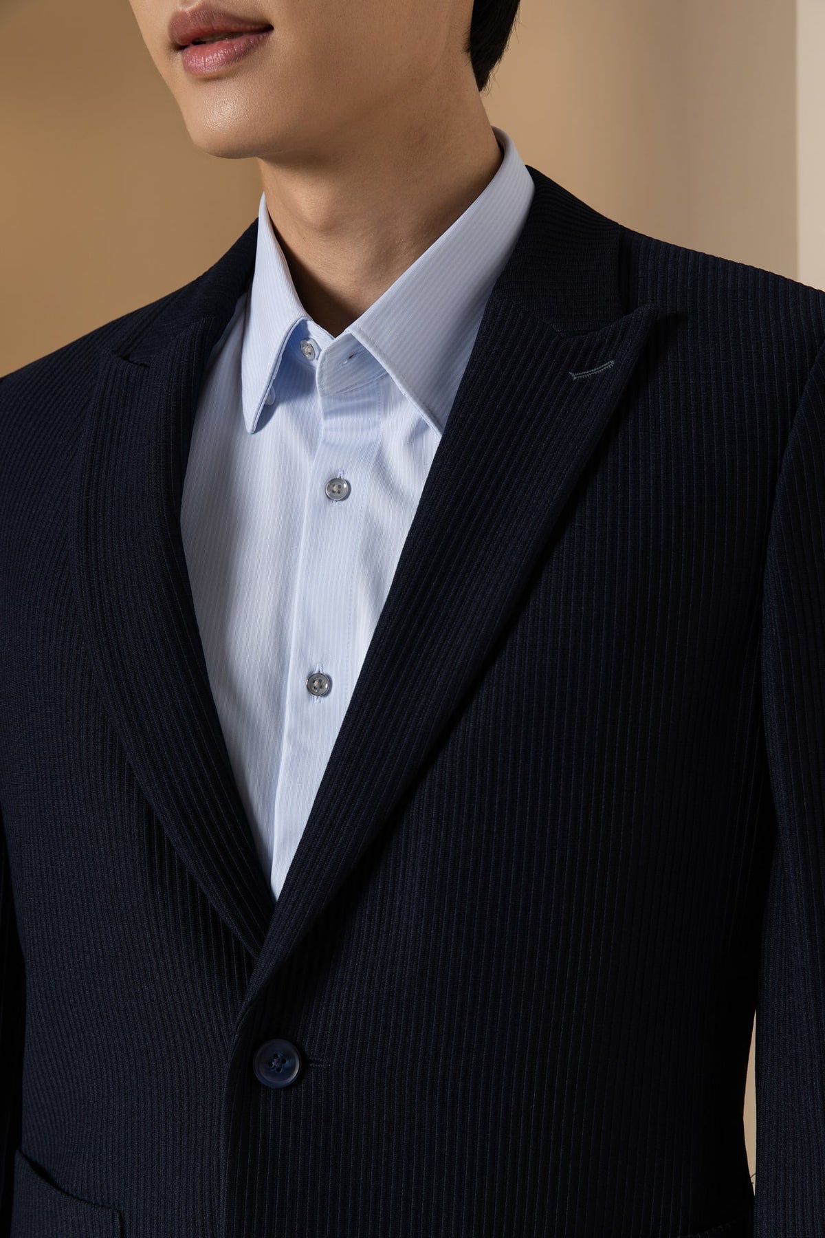 Knit Jacquard Smart Fit Casual Blazer