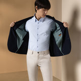 Knit Jacquard Smart Fit Casual Blazer