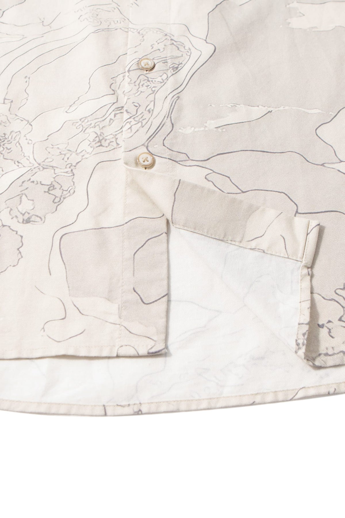 G2000 - Shirts - Non-Iron Pure Cotton Topographic Map Print Relax Fit Long Sleeve Casual Shirt