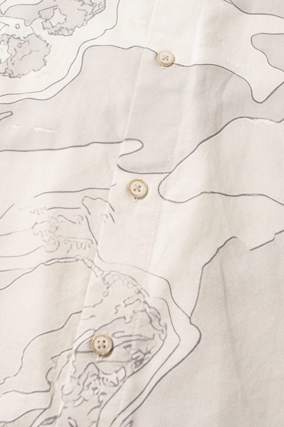 G2000 - Shirts - Non-Iron Pure Cotton Topographic Map Print Relax Fit Long Sleeve Casual Shirt