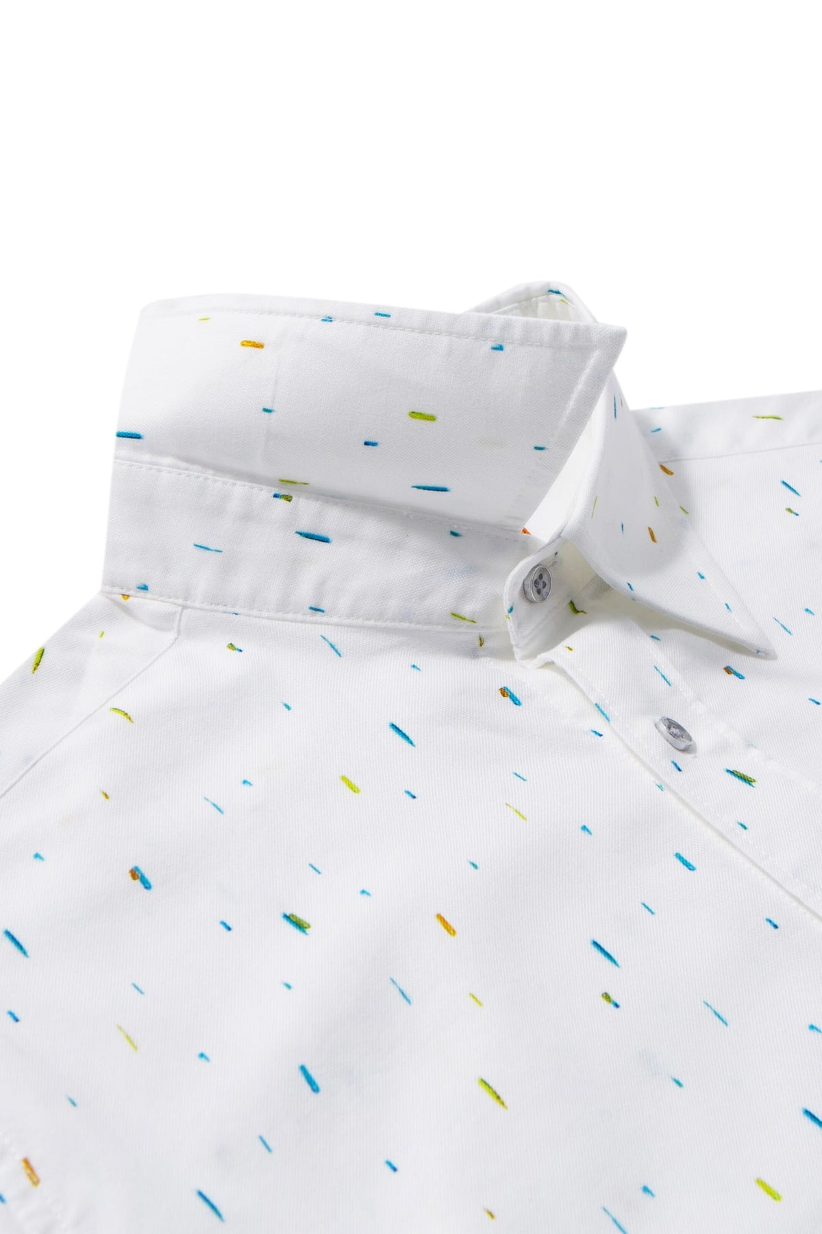 G2000 - Shirts - Non-Iron Pure Cotton Dotted Dash Print Comfort Fit Long Sleeve Casual Shirt