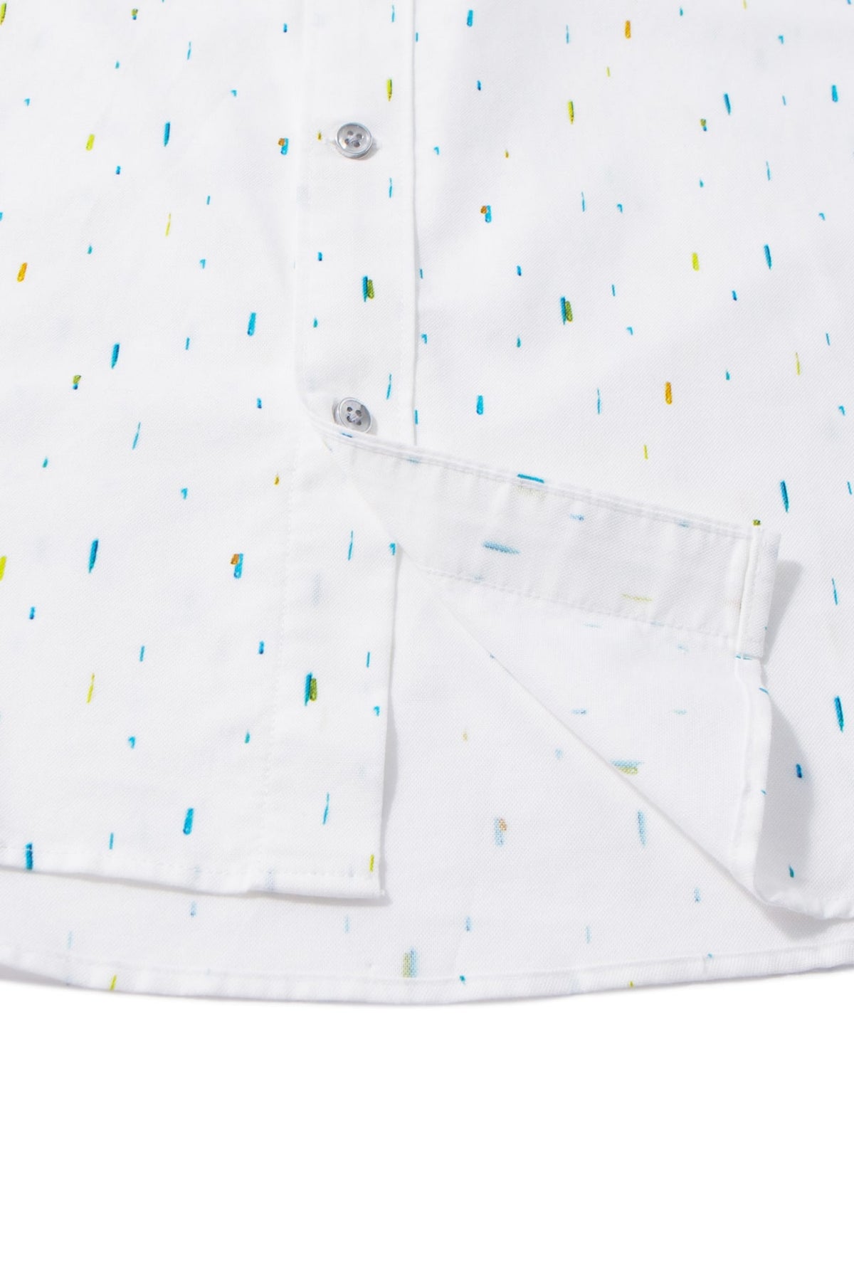 G2000 - Shirts - Non-Iron Pure Cotton Dotted Dash Print Comfort Fit Long Sleeve Casual Shirt