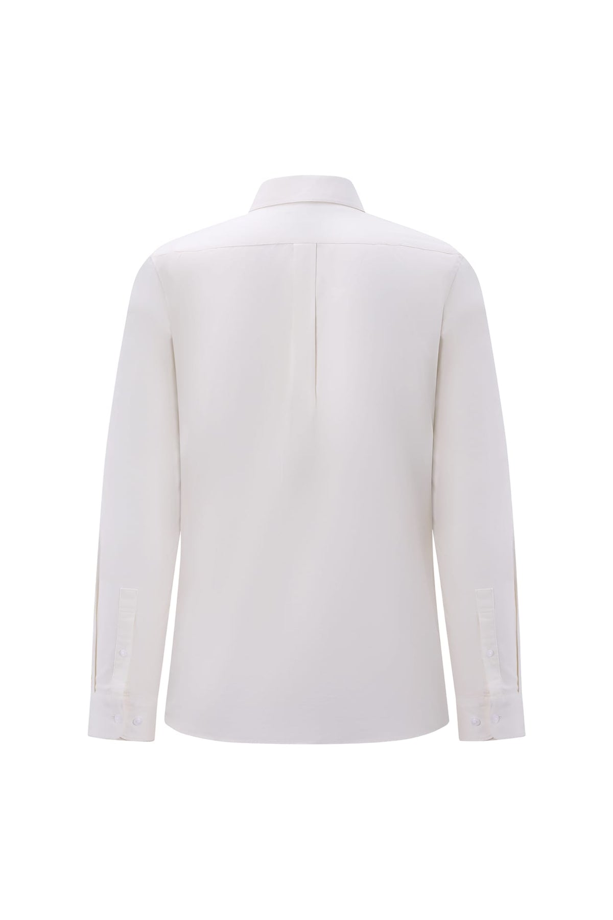 Pure Cotton Oxford Relax Fit Long Sleeve Casual Shirt with Logo