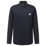 Pure Cotton Oxford Relax Fit Long Sleeve Casual Shirt with Logo