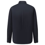 Pure Cotton Oxford Relax Fit Long Sleeve Casual Shirt with Logo