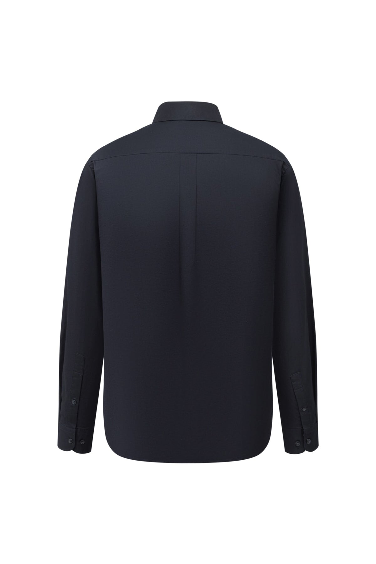 Pure Cotton Oxford Relax Fit Long Sleeve Casual Shirt with Logo