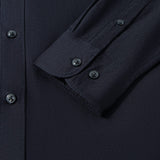 Pure Cotton Oxford Relax Fit Long Sleeve Casual Shirt with Logo