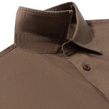 Pure Cotton Garment Dye Plain Weave Relax Fit Long Sleeve Casual Shirt
